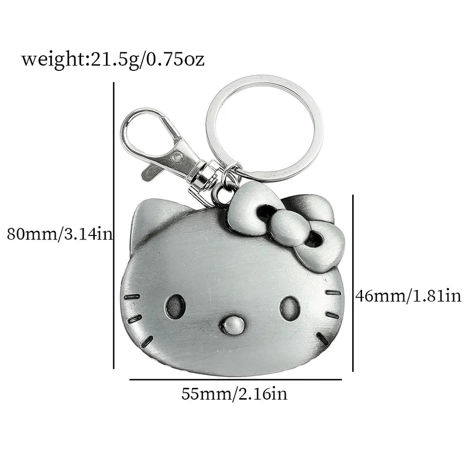 HK Heavy Pewter Metal Keychain