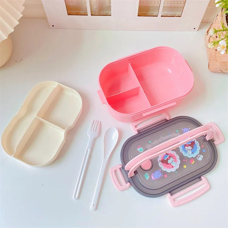 S♡nrio Bento Box with Utensils & More