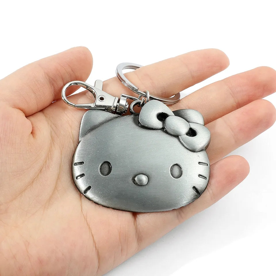 HK Heavy Pewter Metal Keychain