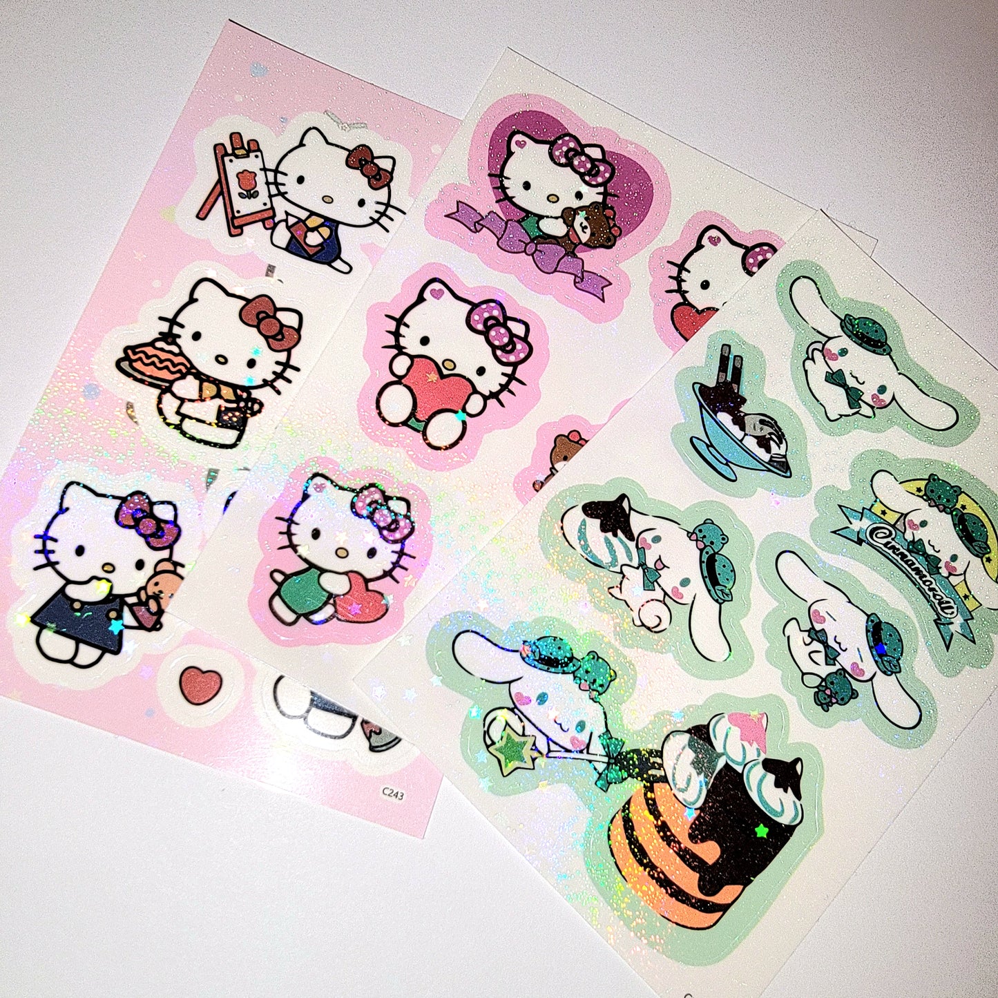 S♡nrio Holographic Stickers & More