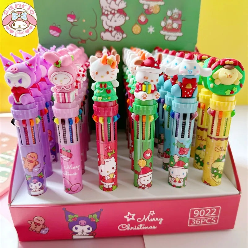 S@nrio Chunky Multi-Colored Pen