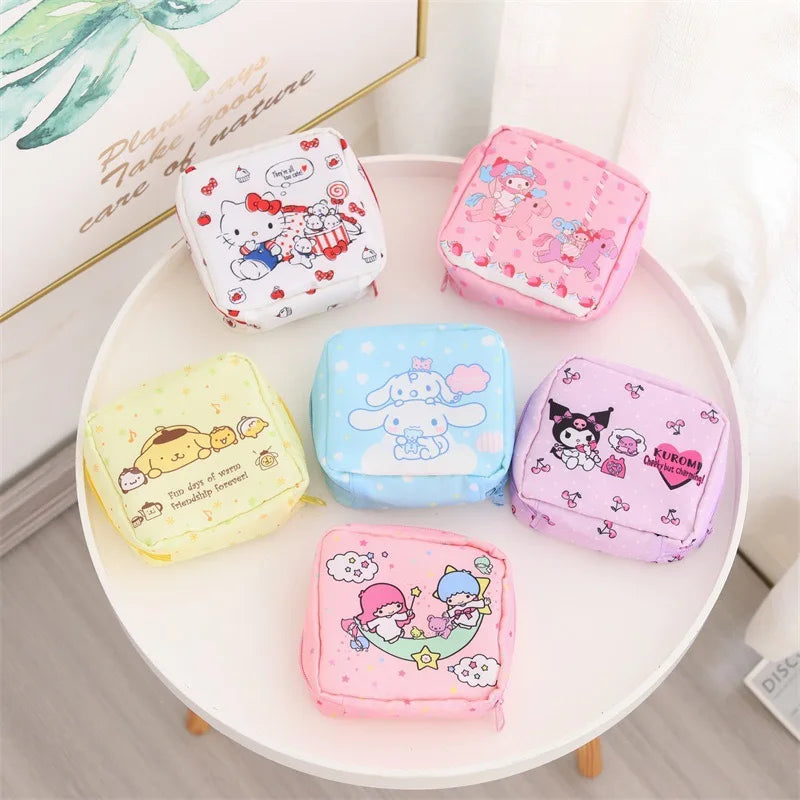 S@nrio & More Portable Sanitary Pad/Mini Makeup Pouch