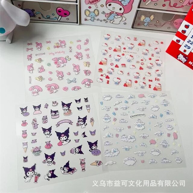 S♡nrio Holographic Stickers & More