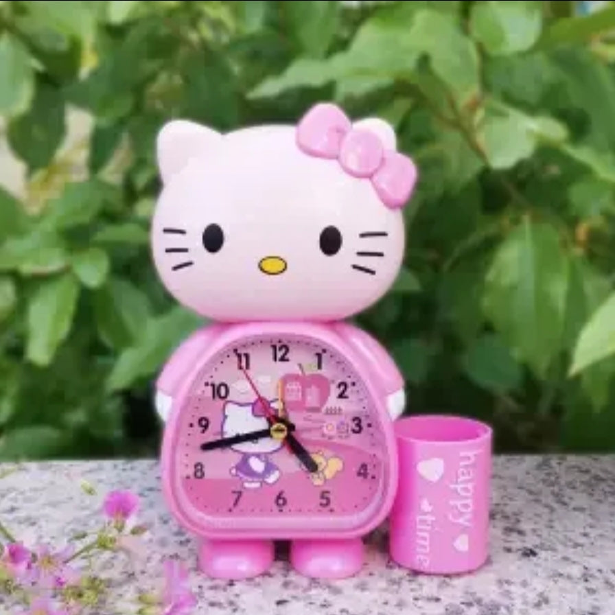 HK Figural Alarm Clock w/Pencil Holder