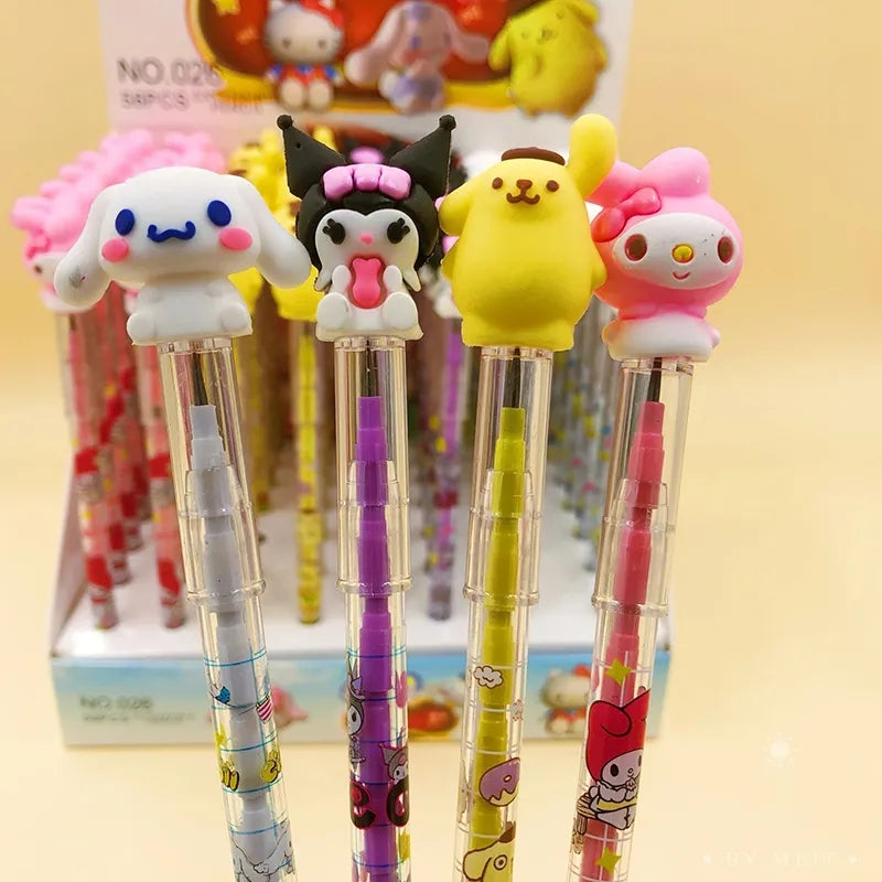KAWAII Characters Push Pencils