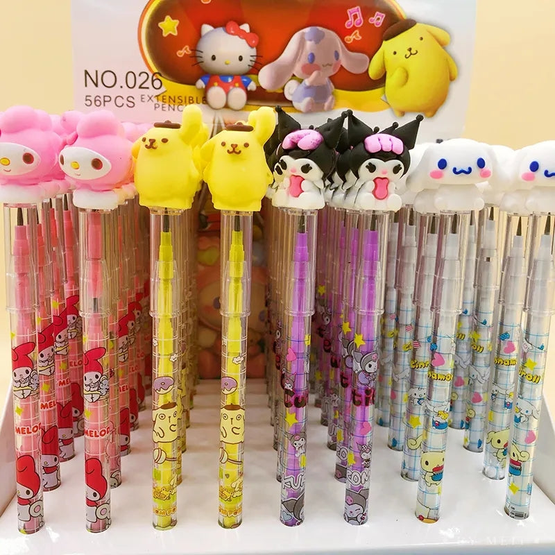 KAWAII Characters Push Pencils