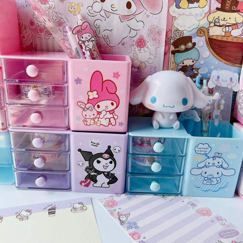 Kawaii Colorful Spinning Pencil Holder & Other Types