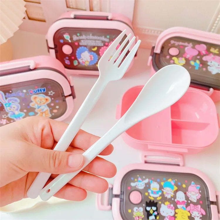 S♡nrio Bento Box with Utensils & More