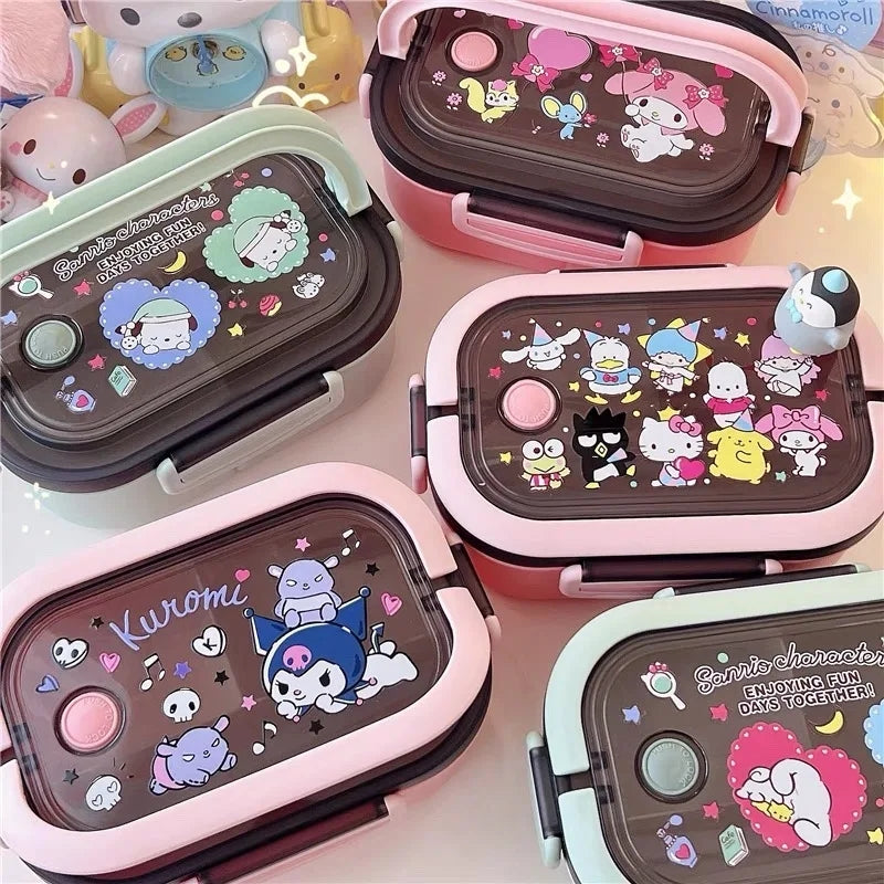 S♡nrio Bento Box with Utensils & More