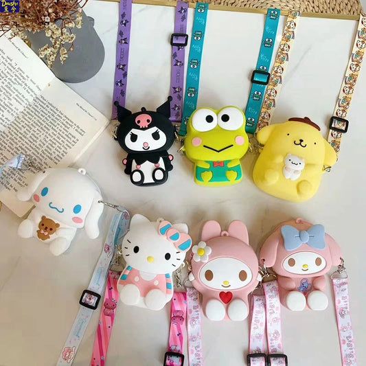 S@nrio Silicone Rubber Pouch Wristlets