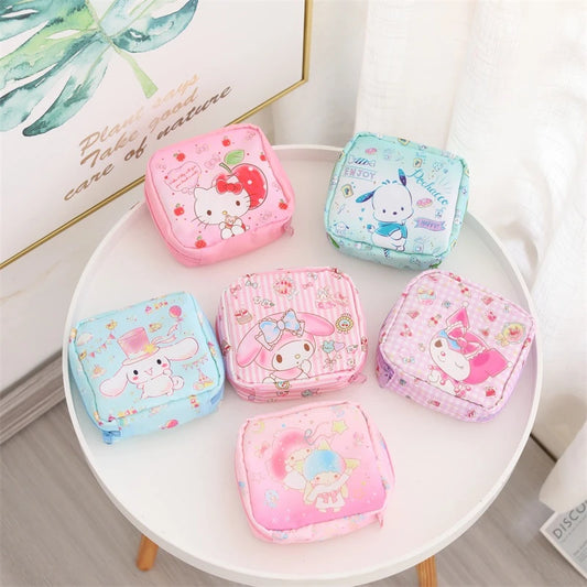S@nrio & More Portable Sanitary Pad/Mini Makeup Pouch