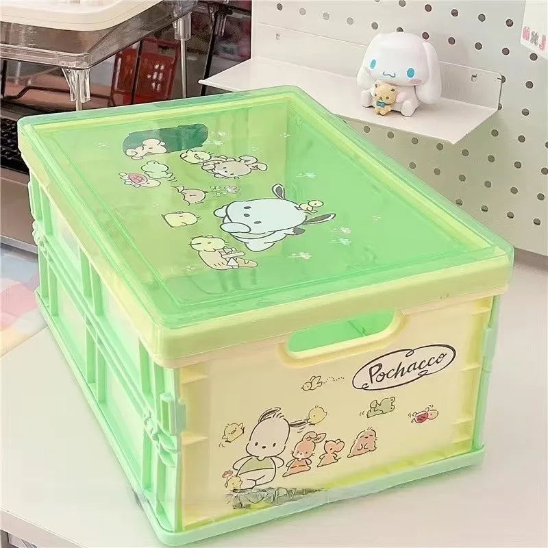 S♡nrio Collapsible Plastic Storage Stackable Bin