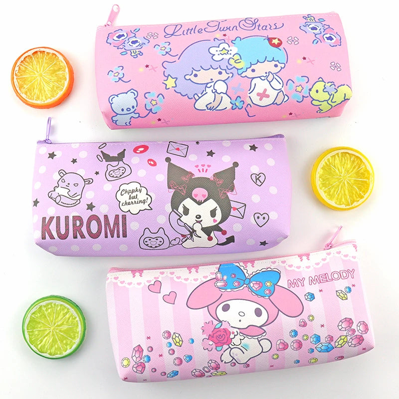 S@nrio Vinyl Pencil Bags