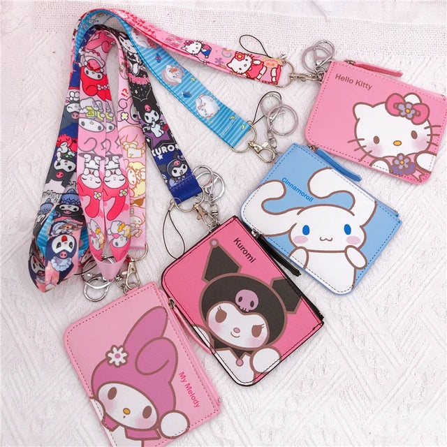 S@nrio & More Leather Coin Bag ID Holder