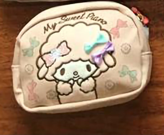 My Sweet Piano with Bows Makeup Bag