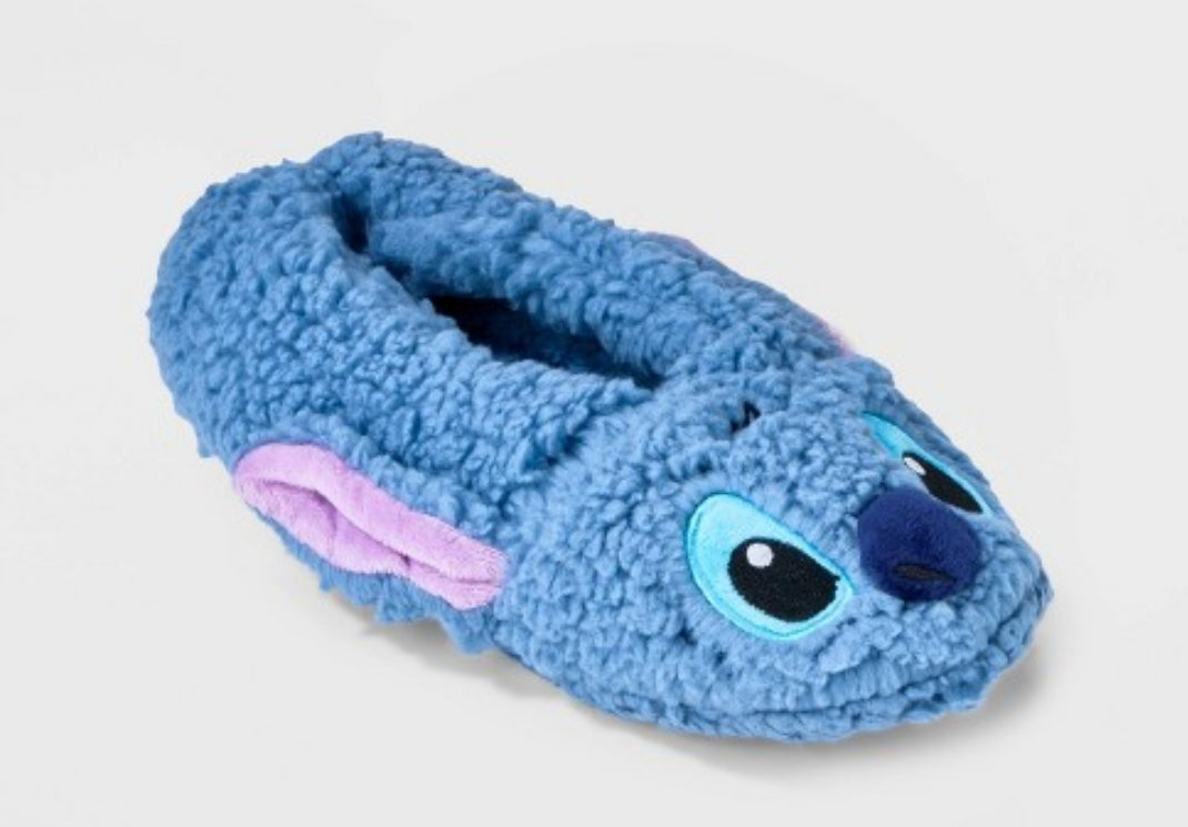 Stitch Fuzzy Snuggle Toes Slippers