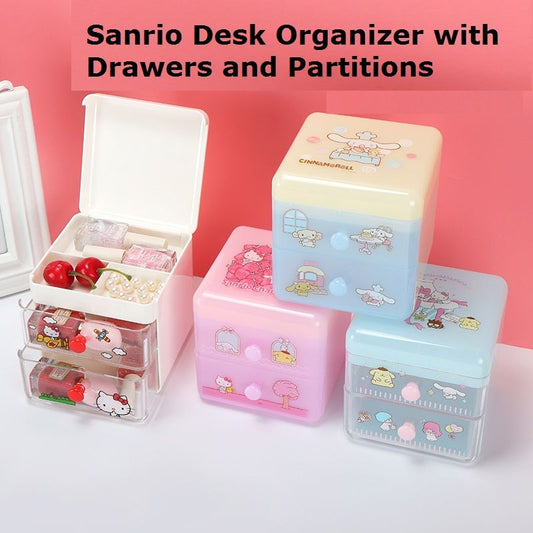 S♡nrio Miniso Mini Desk Storage Drawers