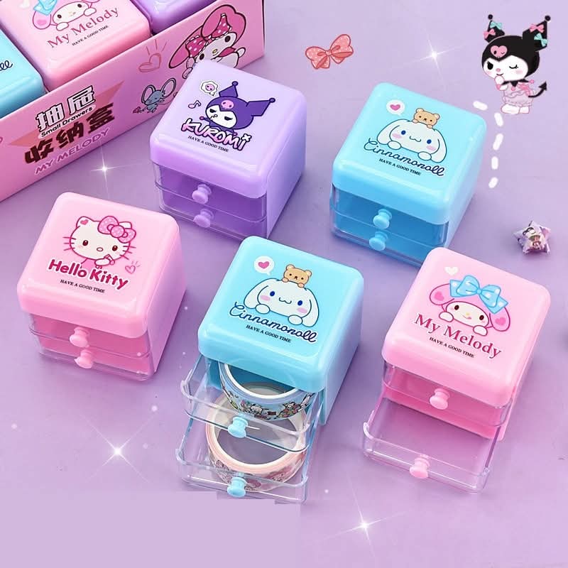 S♡nrio Miniso & More Mini Desk Storage Drawers