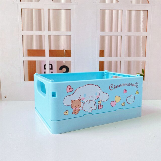 S@nrio & MORE Collapsible Desktop Storage Bin (Plastic)