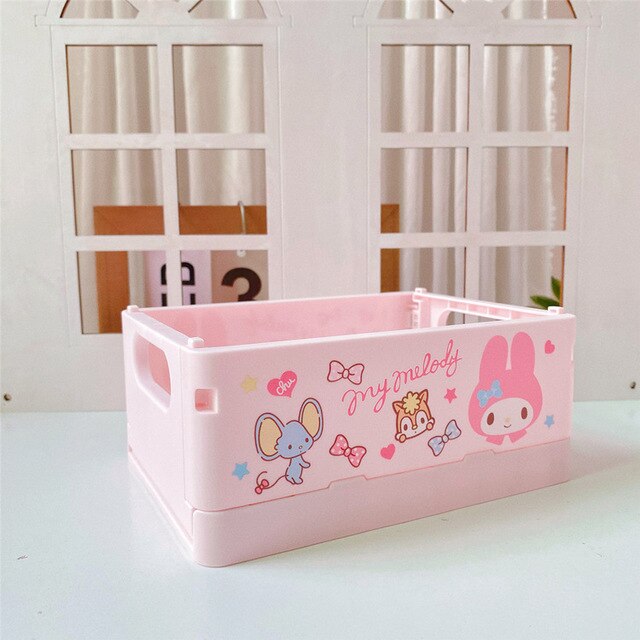 S@nrio & MORE Collapsible Desktop Storage Bin (Plastic)