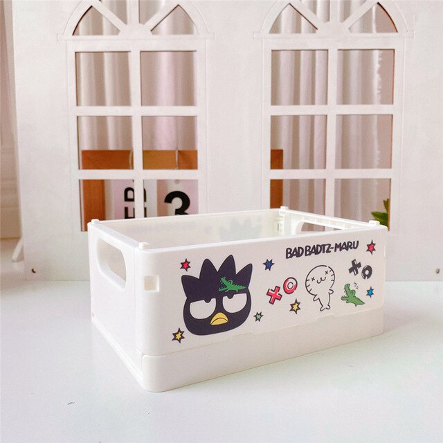 S@nrio & MORE Collapsible Desktop Storage Bin (Plastic)