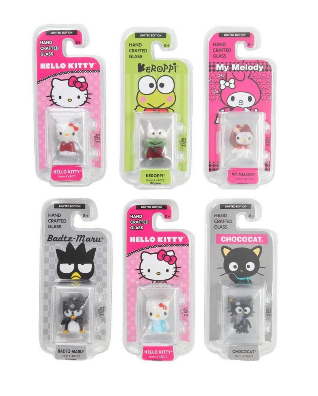 S♡nrio Licensed Glass Figurines